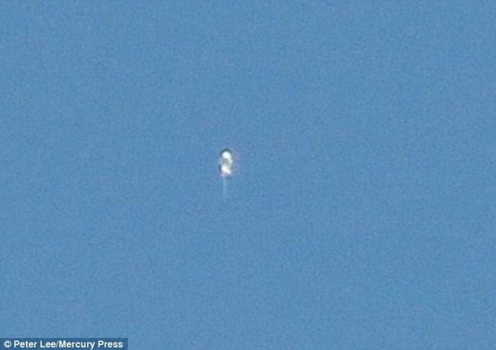 Kopshtari mbeti i befasuar me objektin jashtetokesor qe ka forme rrethore foto 3