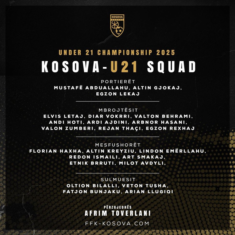 Kosova U21 Squad POST