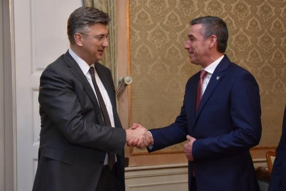 Kryeparlamentari Veseli pritet nga Kryeministri i Kroacisë Plenkoviq – flasin për bashkëpunim ekonomik VIDEOFOTO 1