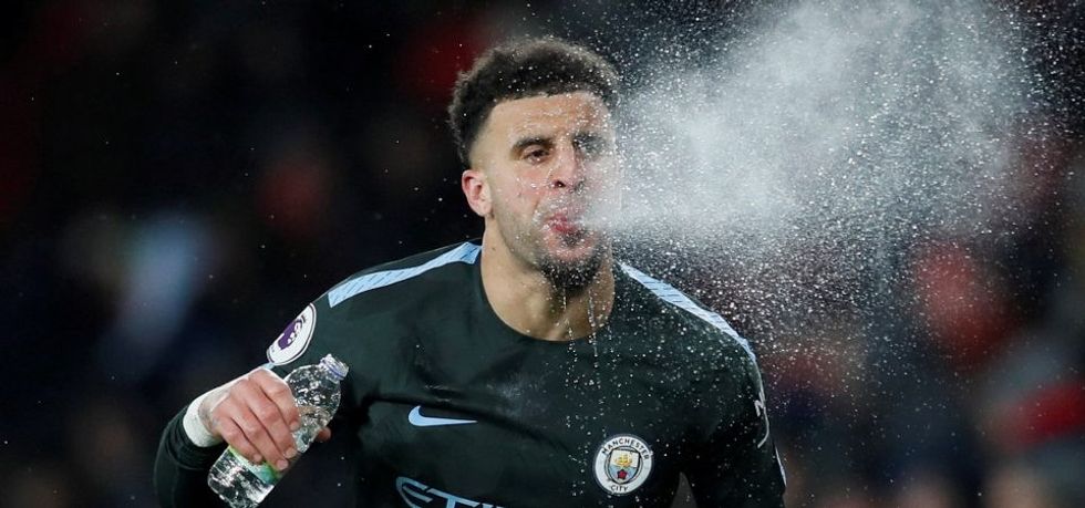 Kyle Walker spits out water e1523005833883 1