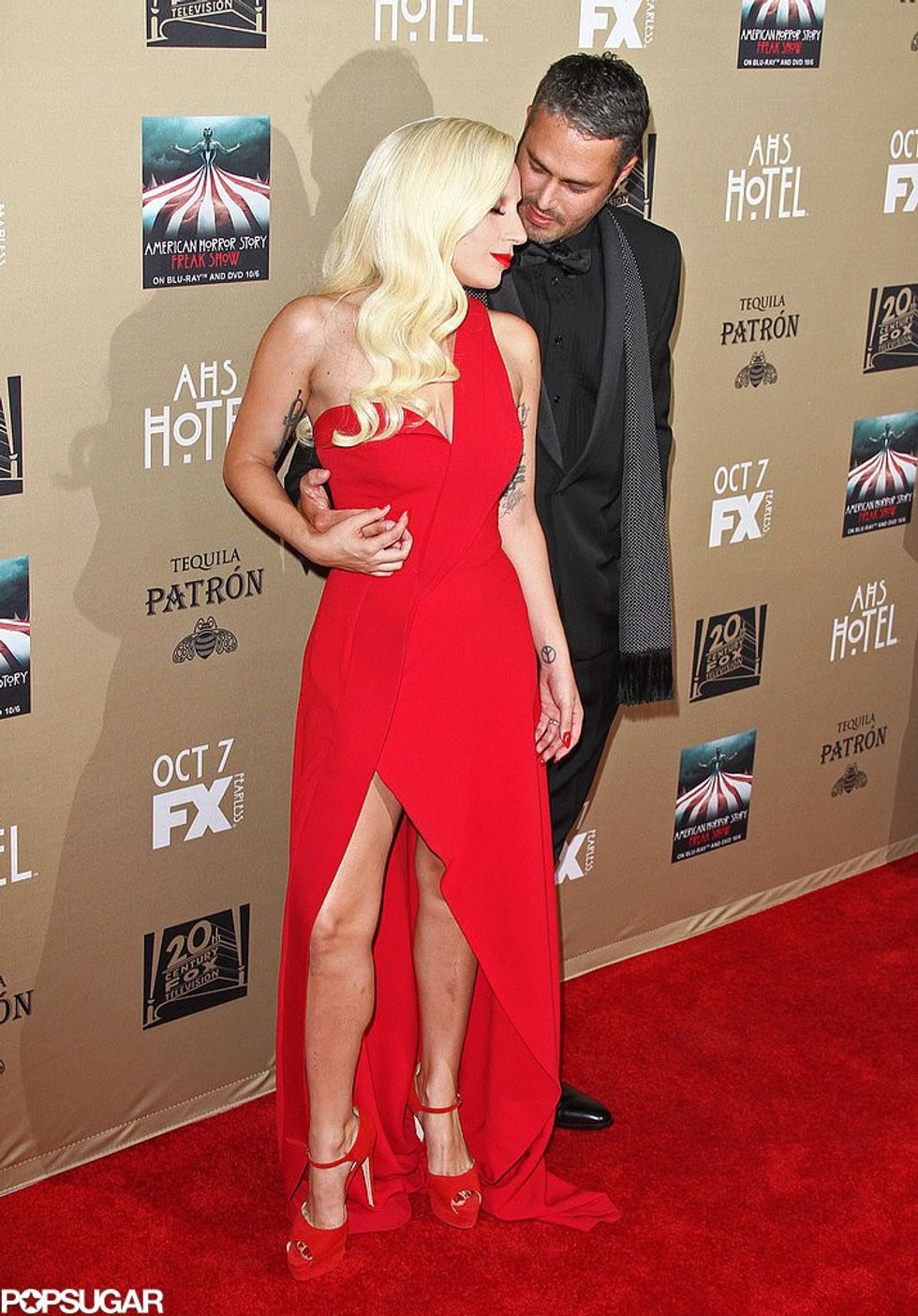 Lady Gaga Taylor Kinney AHS Premiere Pictures(1)