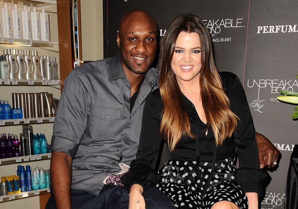 lamar odom khloe kardashian getty