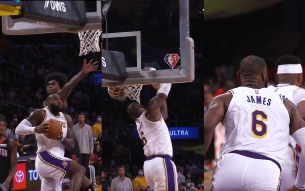 lebron james donqueo rockets nba lakers highlights