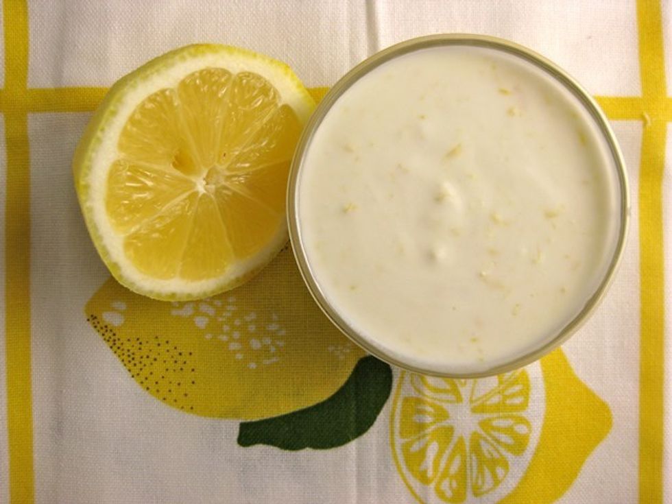 lemon and yogurt
