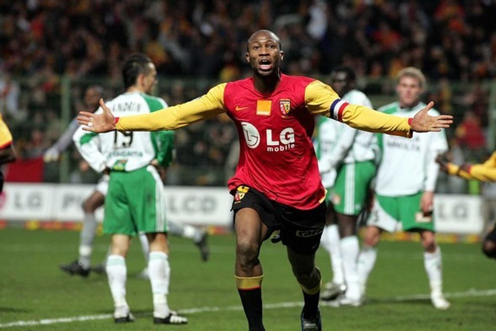 LENS le 28/01/2007: Match de championnat de L1 football. RC LENS- AS Saint-Etienne. ici BUT DE KEITA Ph. Sami BELLOUMI / Voix du Nord.