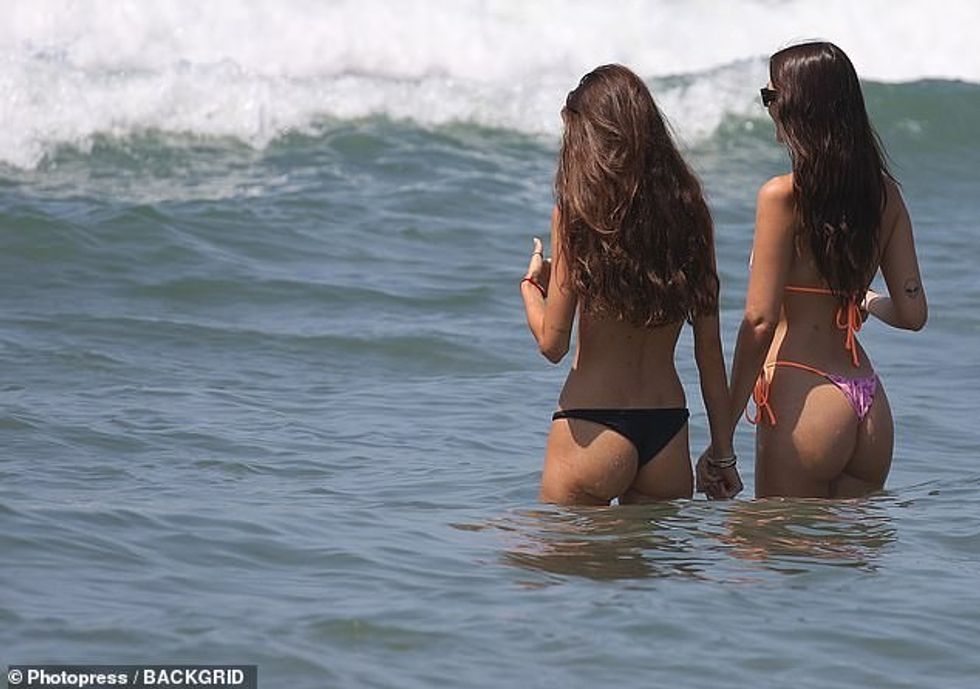 Leo dhe Vittoria u takuan gjatë premierës së Killers Of The Flower Moon në Festivalin e Filmit në Kanë në maj 2023