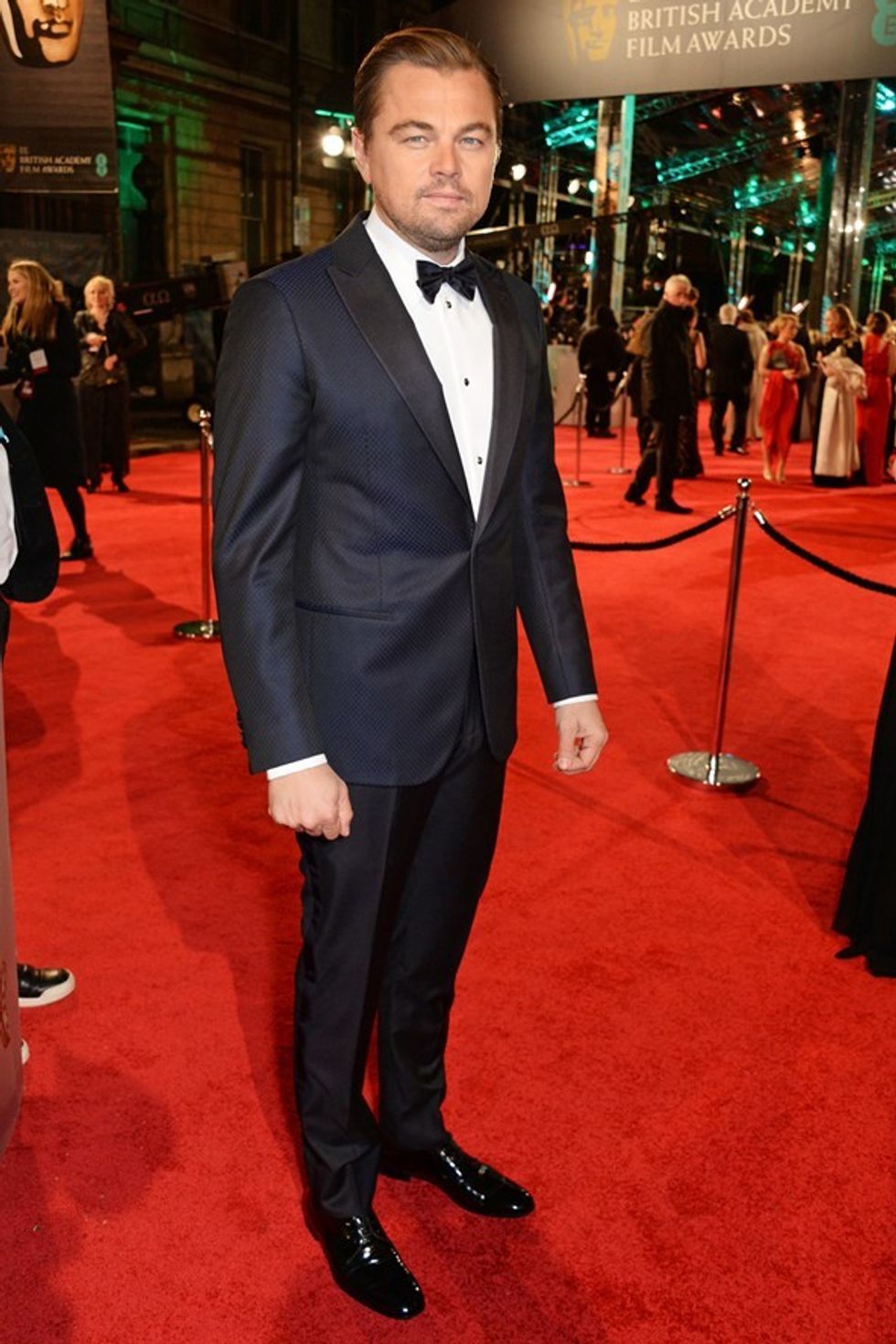 Leonardo DiCaprio BAFTAs Red Carpet 2016 Vogue 14Feb16 Getty b