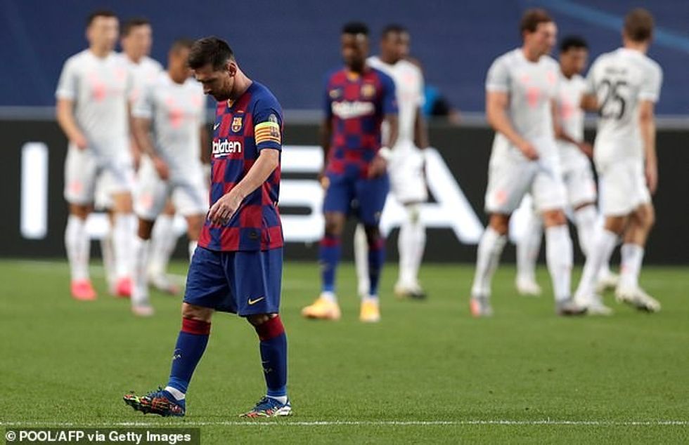 Lionel Messi could only watch on helplessly as the goals flew in - so is this the end of an era?