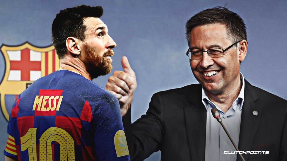 Lionel Messi Josep Maria Bartomeu 2