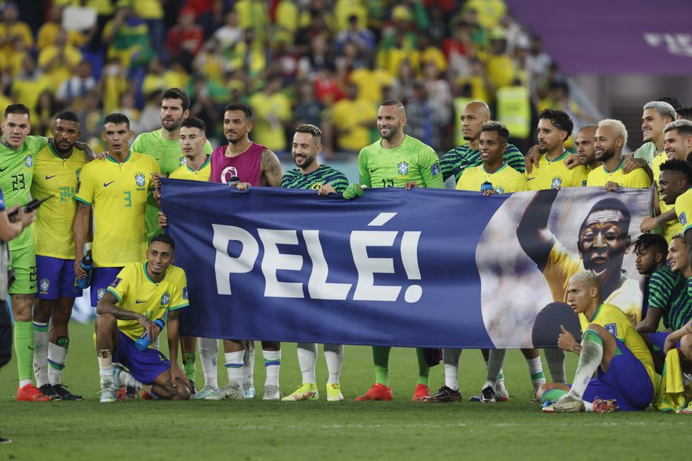 Lojtarët brazilianë ngritën një pankartë pas ndeshjes së tyre me Korenë e Jugut