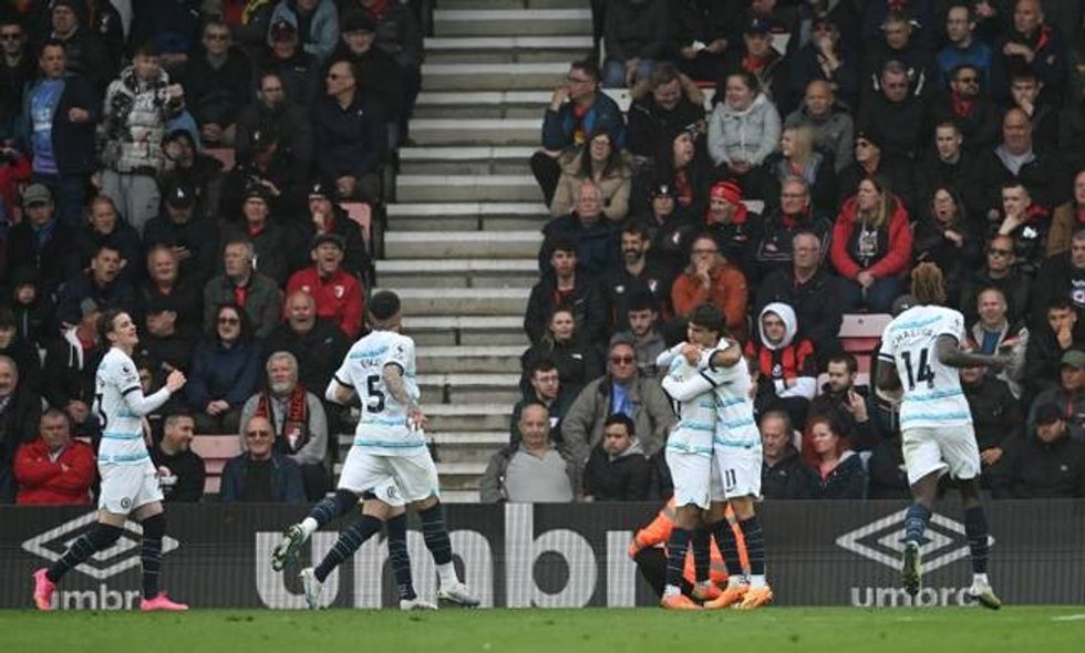 Lojtarët e Chelsea u qetësuan që morën rezultatin gjithashtu. (Kredia: Imazhet e PA)