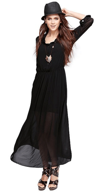 long black turndown collar (1)