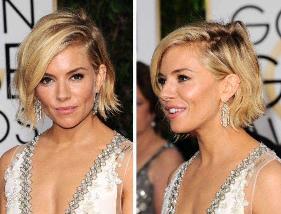 , Los Angeles, CA - 1/11/15-The 72nd Golden Globe Awards - Arrivals -PICTURED: Sienna Miller -, Image: 215078338, License: Rights-managed, Restrictions: , Model Release: no, Credit line: Profimedia, Startraks