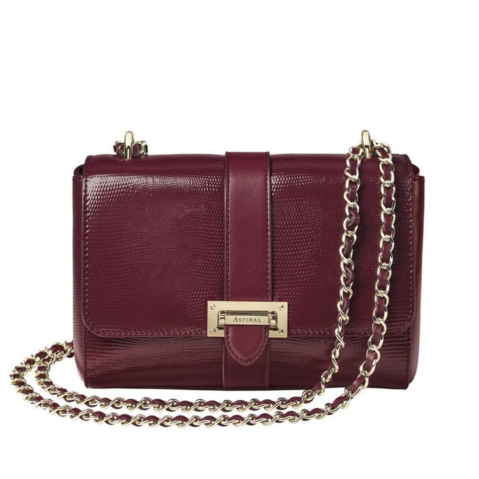 lottie bag in bordeaux silk lizard 1595593619