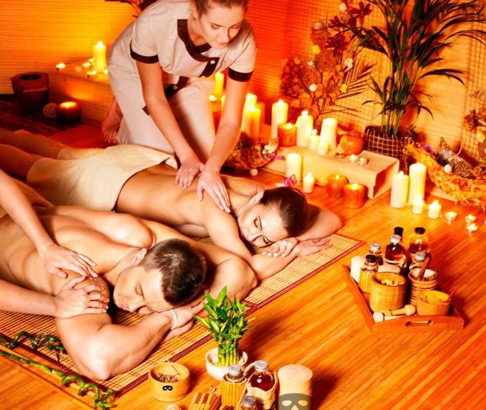 luxury spa couple
