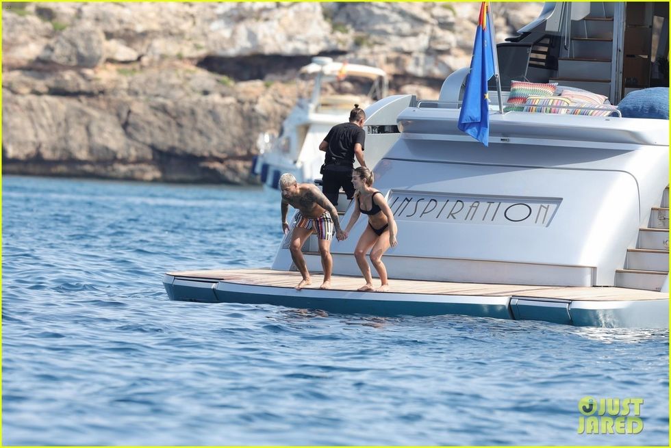 maluma susana gomez hose off yacht vacation in spain 31