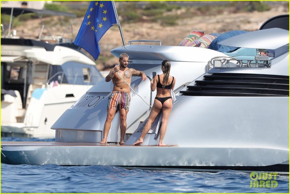 maluma susana gomez hose off yacht vacation in spain 51