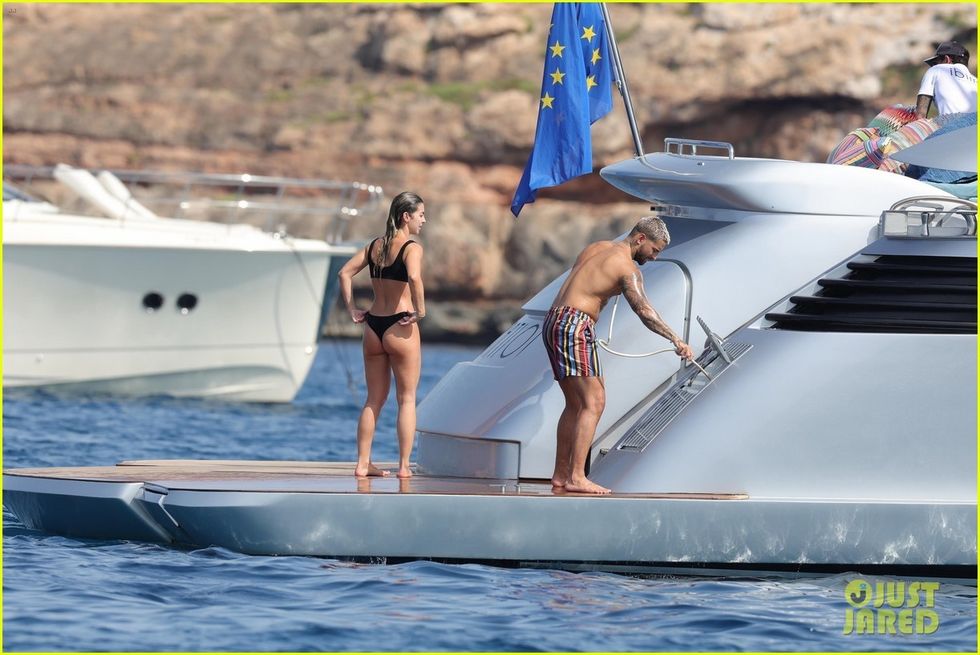 maluma susana gomez hose off yacht vacation in spain 53