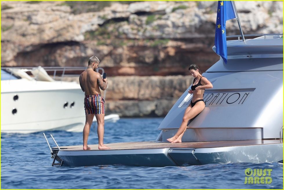 maluma susana gomez hose off yacht vacation in spain 59
