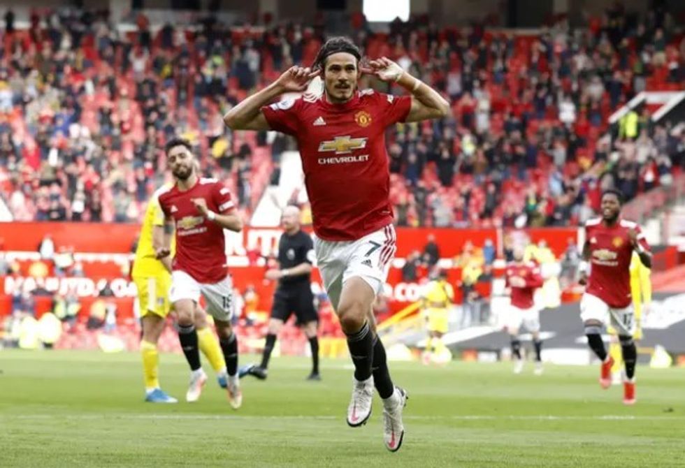man utd cavani