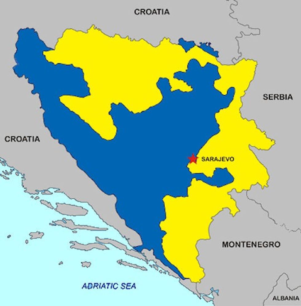 map republika srpska