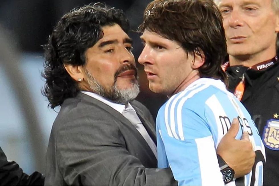 maradona messi