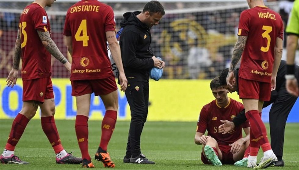 Marash Kumbulla Roma Milan injured