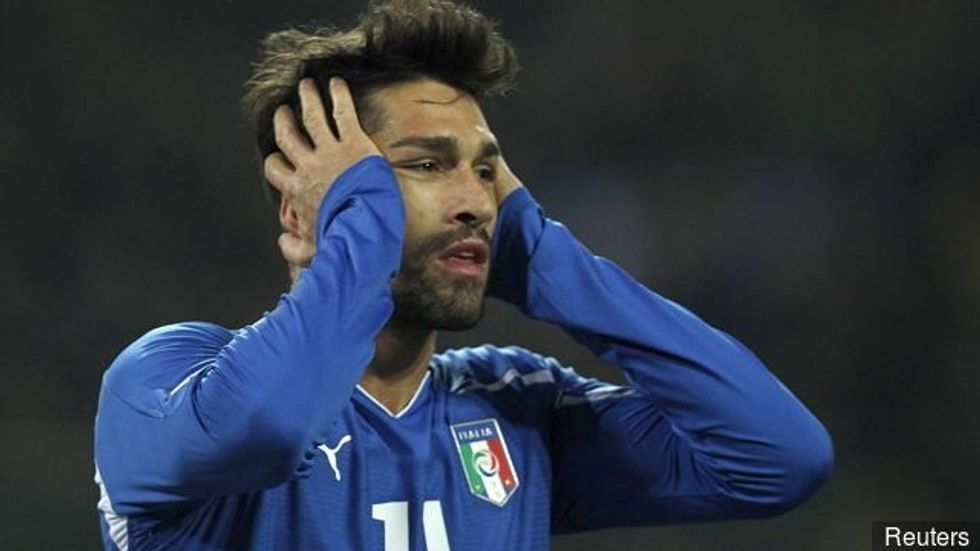 marco borriello in action for italy 467622