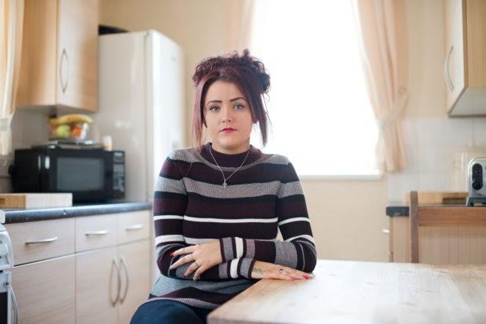 Marney Harvey from Stoke on Trent. marney suffers with an unusual health issue whereby her eyes and ears bleed. Doctors are baffled by her condition.nPic - Gareth Iwan Jones