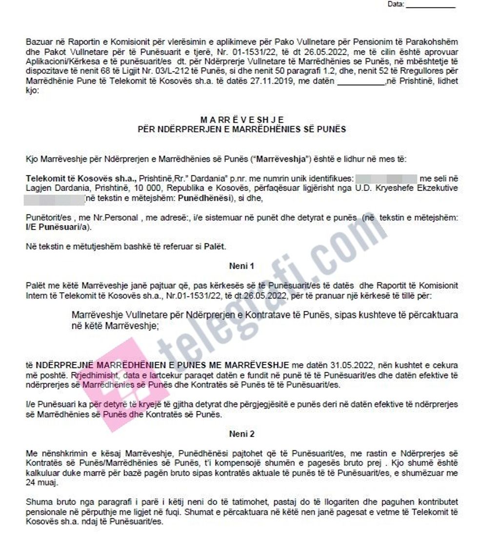 Marreveshje pako B 1