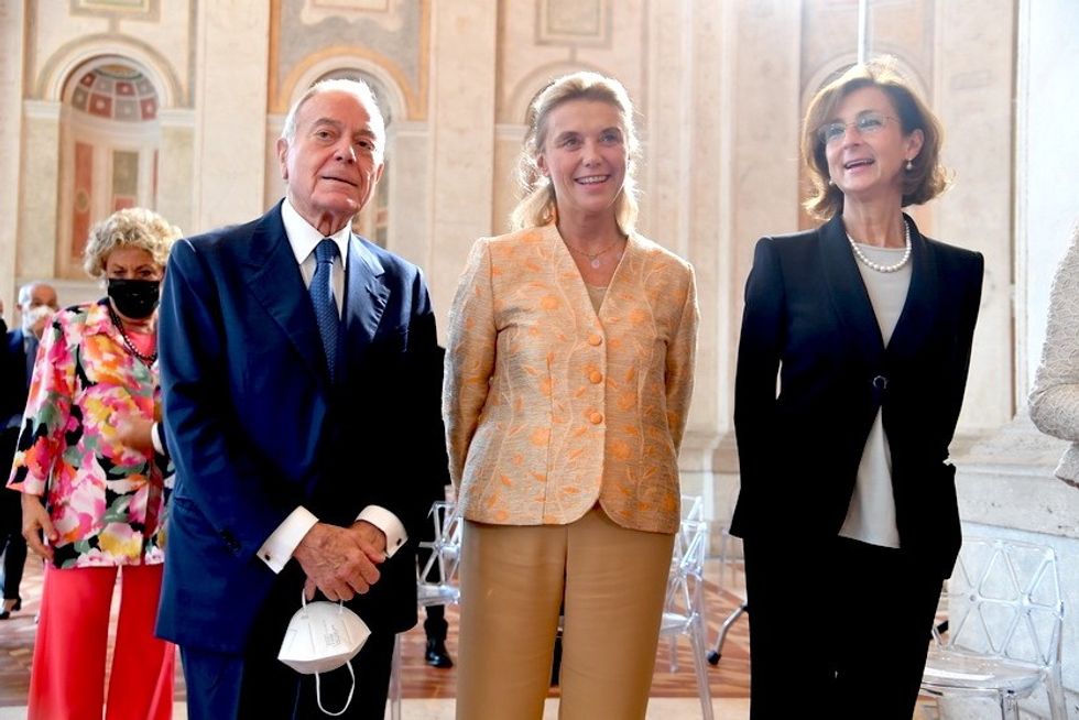 MARTA CARTABIA ELISABETTA BELLONI GIANNI LETTA PREMIO ATENA AAAA A VILLA MADAMA ROMA AAA AAAFAAD ridimensiona