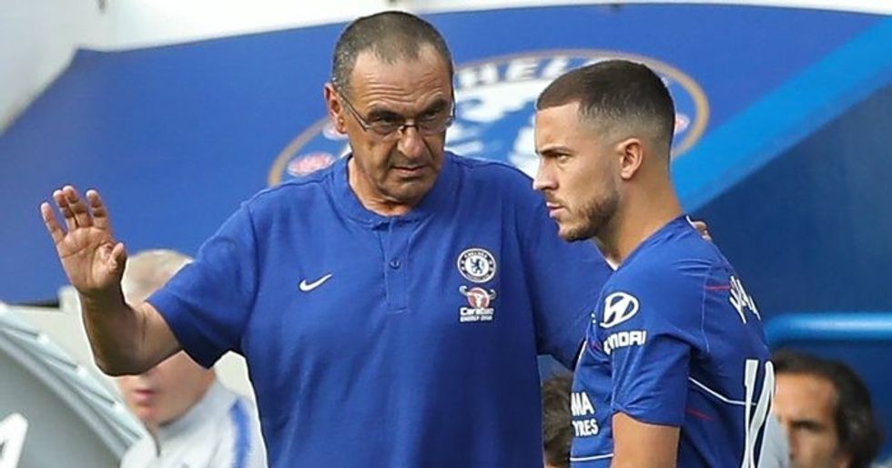 Maurizio Sarri Eden Hazard Football365