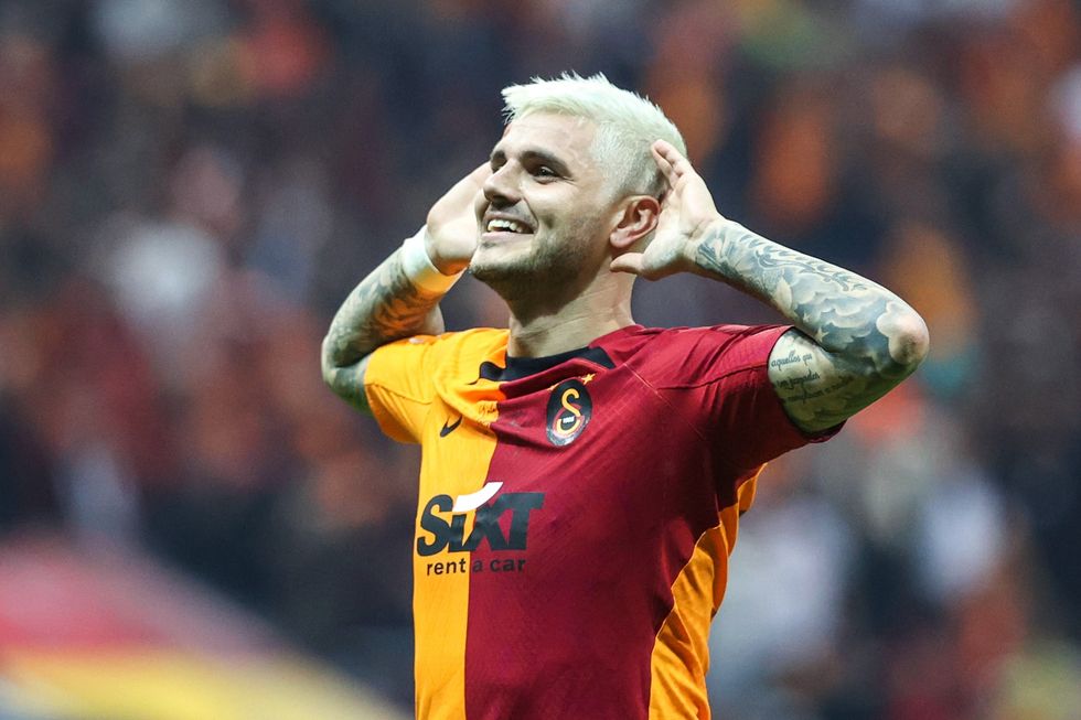 mauro icardi galatasaray celebrates scoring 773490324