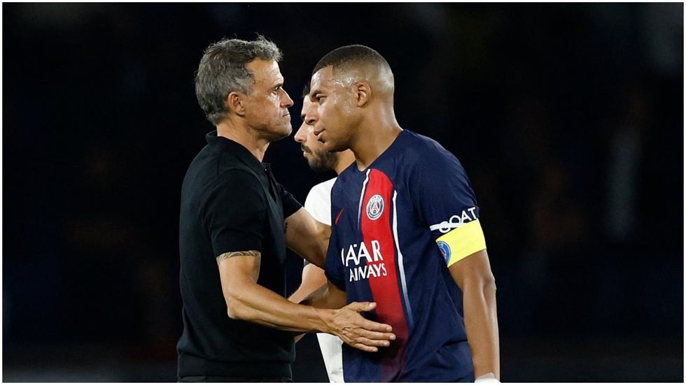 mbappe y luis enrique lamentan una derrota del psg reuters fuentes 160544