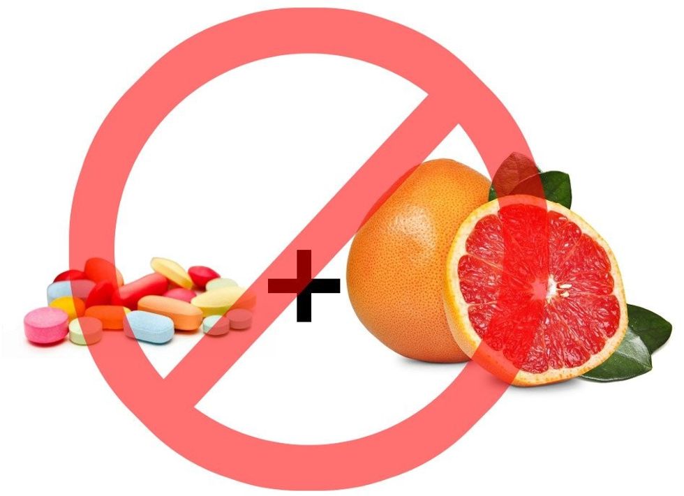 Medicine plus grapefruit