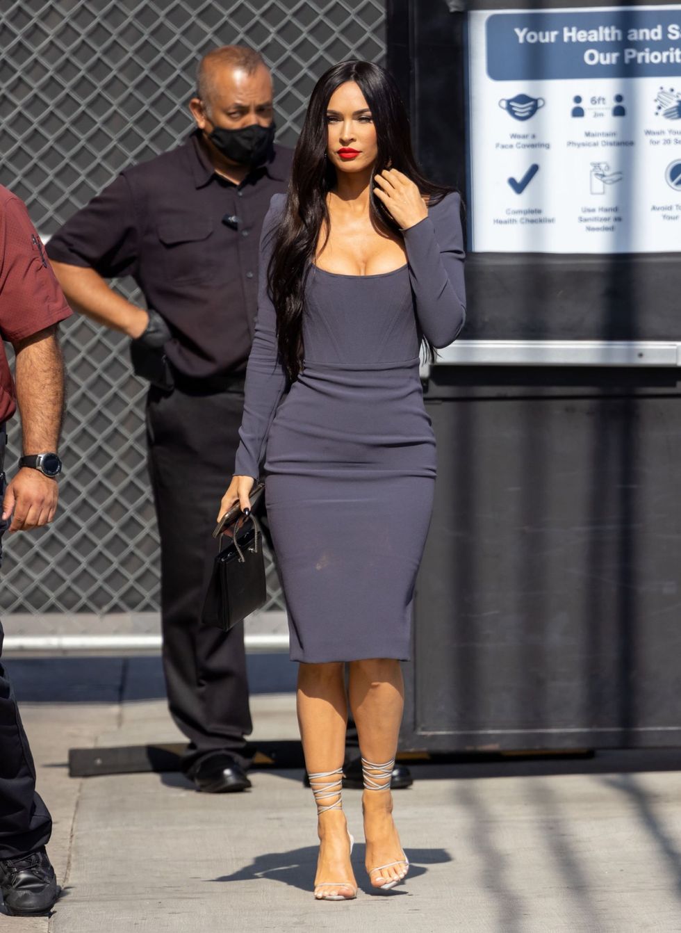 megan fox corset dress jimmy kimmel live scaled