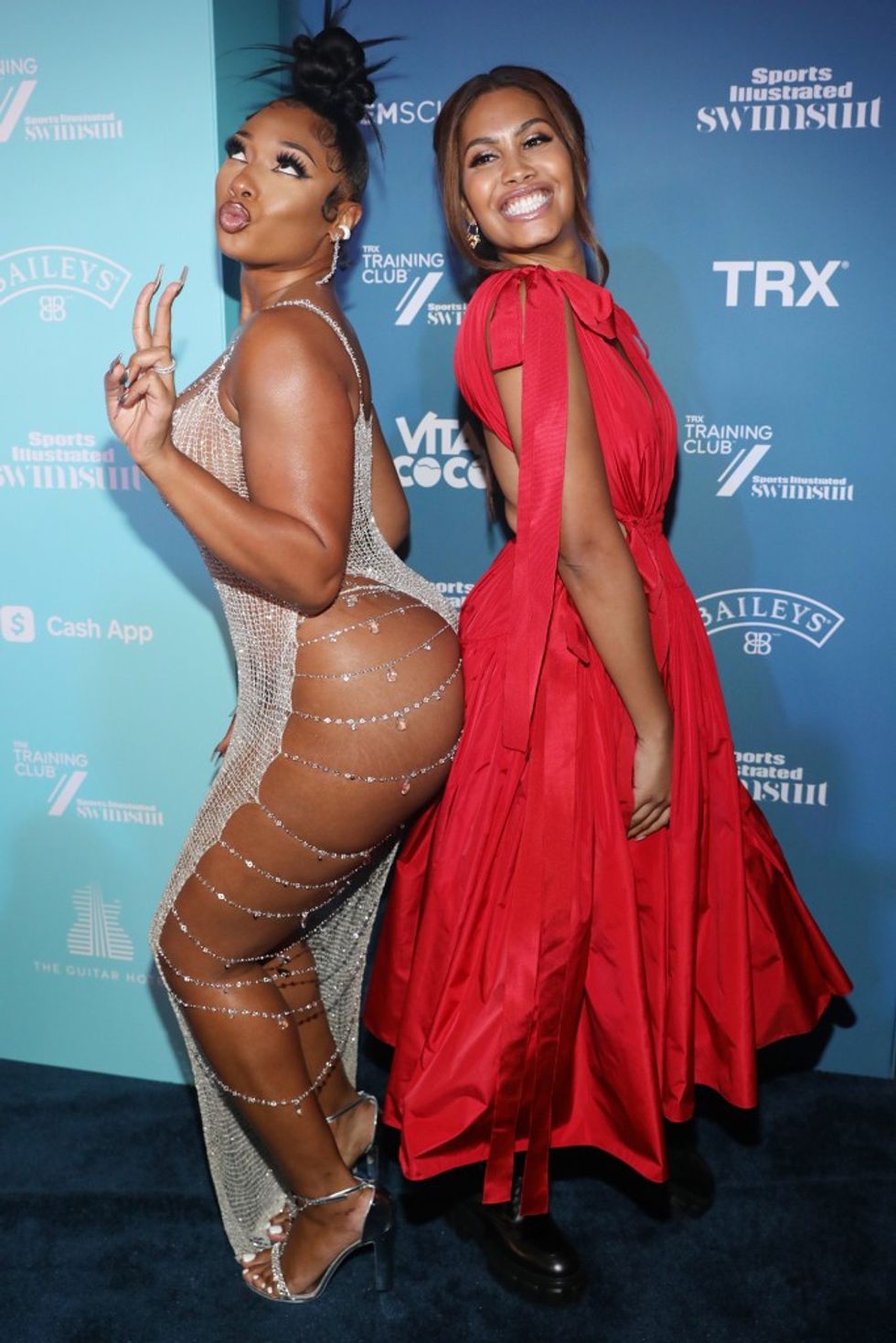 megan thee stallion sports illustrated swimsuit issue 2021 red carpet 4
