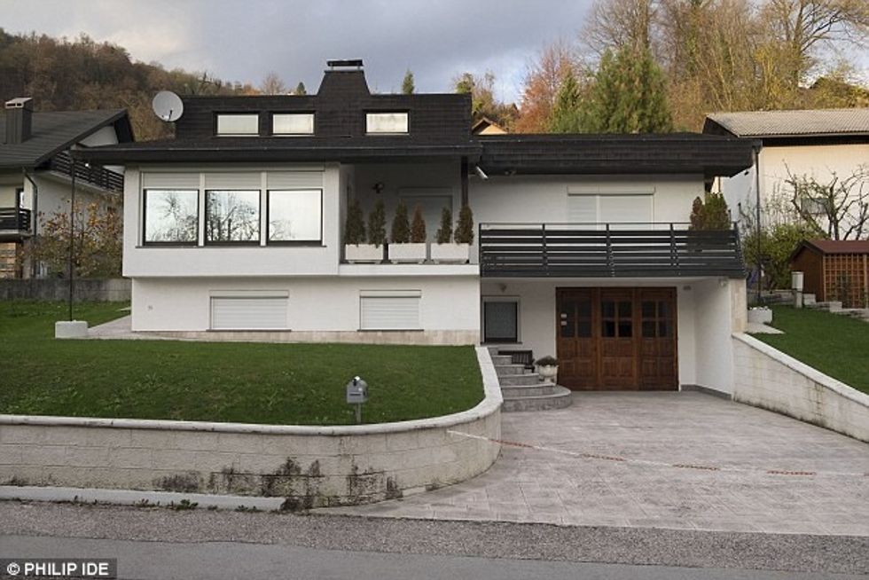 Melania jetonte në këtë shtëpi në Sevnica.