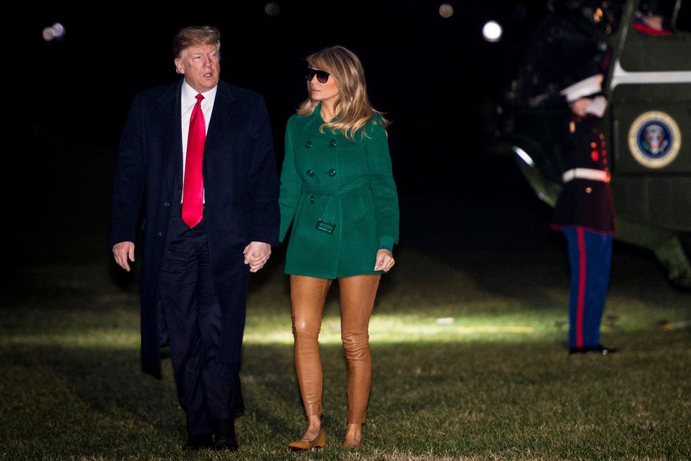 melania trump tan leggings