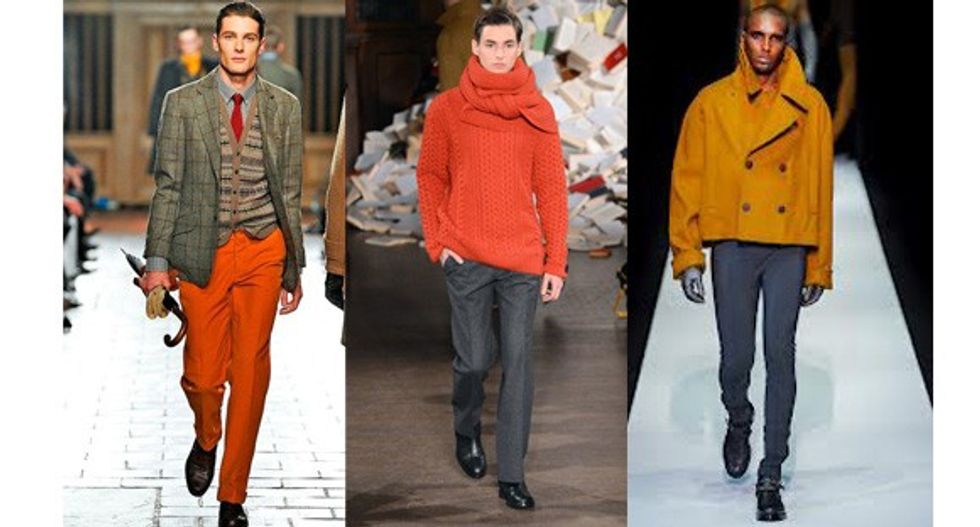 men orange color