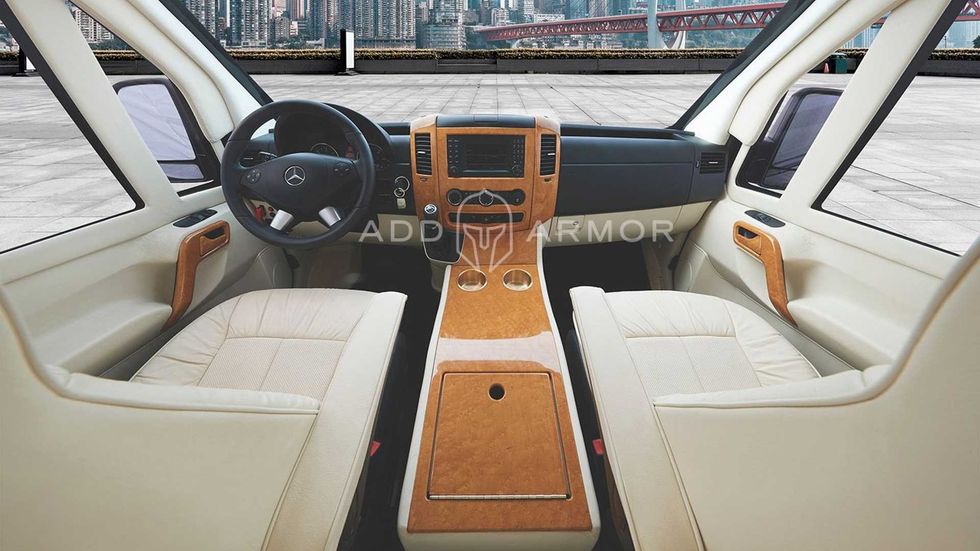 mercedes benz sprinter by addarmor cockpit
