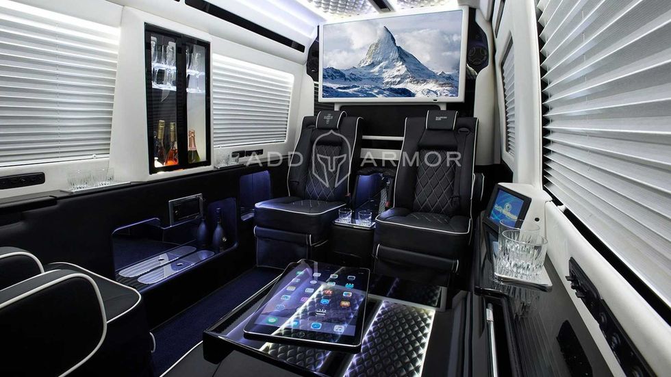 mercedes benz sprinter by addarmor interior design