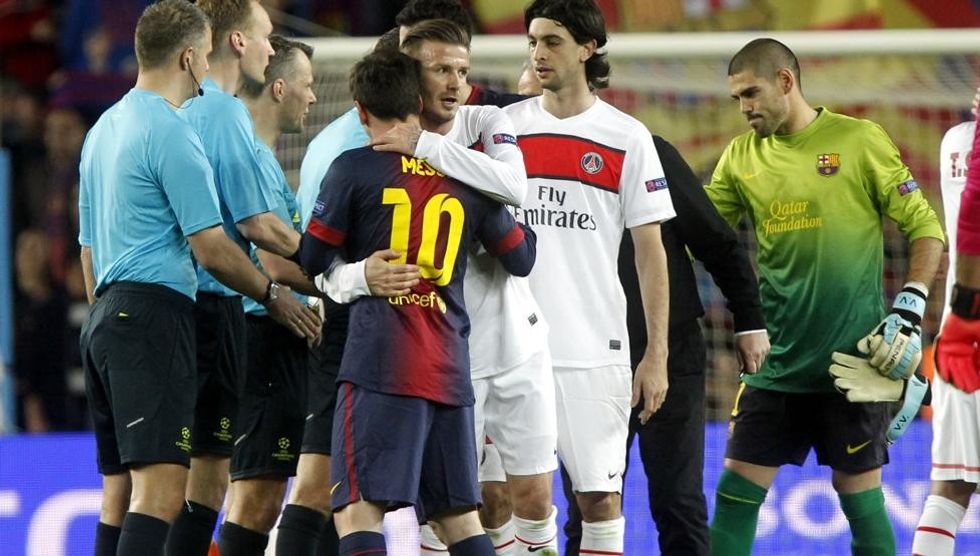messi beckham 1