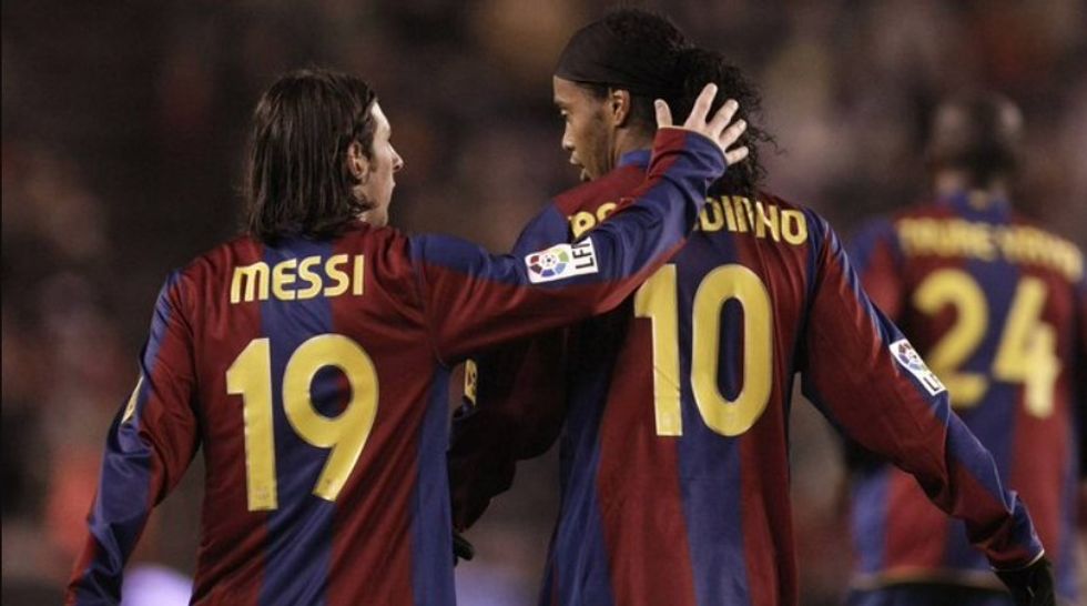 messi ronaldinho