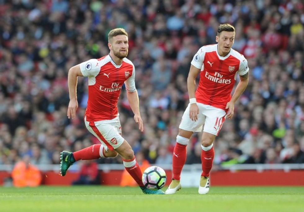 Mesut Ozil dhe Shkodran Mustafi kanë qenë tejet në formë këtë sezon. Foto: David Price/Arsenal FC via Getty Images