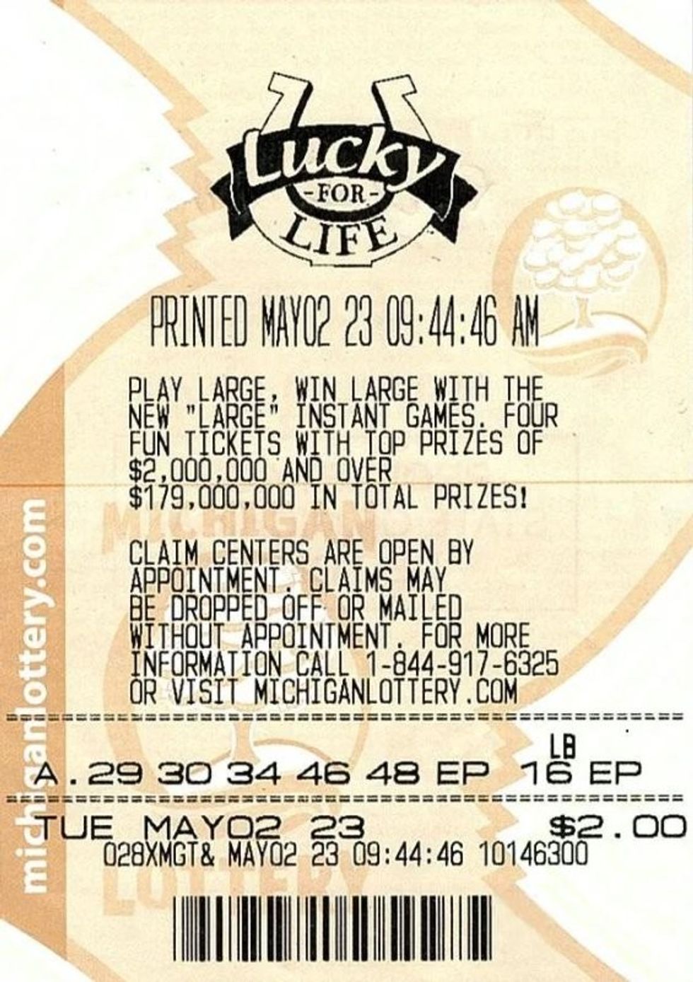 Michigan man wins his second big lottery prize in 10 years