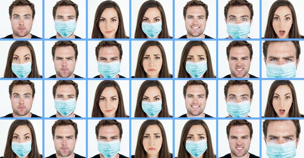 microexpressions with mask grid