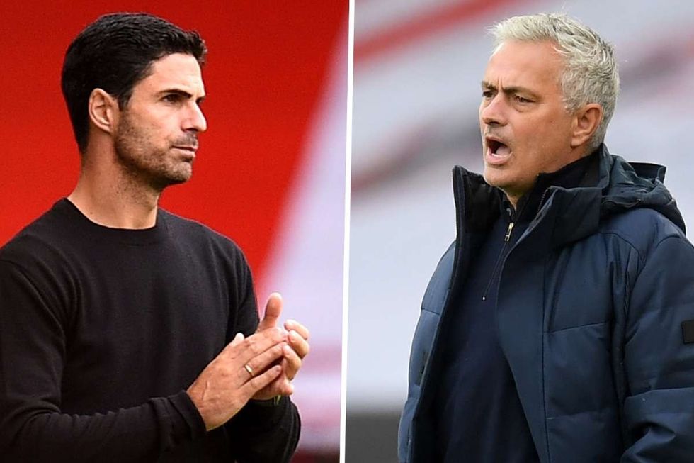 mikel arteta jose mourinho