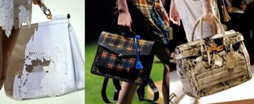 milan fashion week handbags spring summer 2011