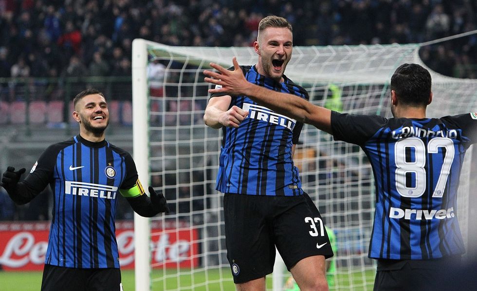 Milan Skriniar Antonio Candreva Mauro Icardi